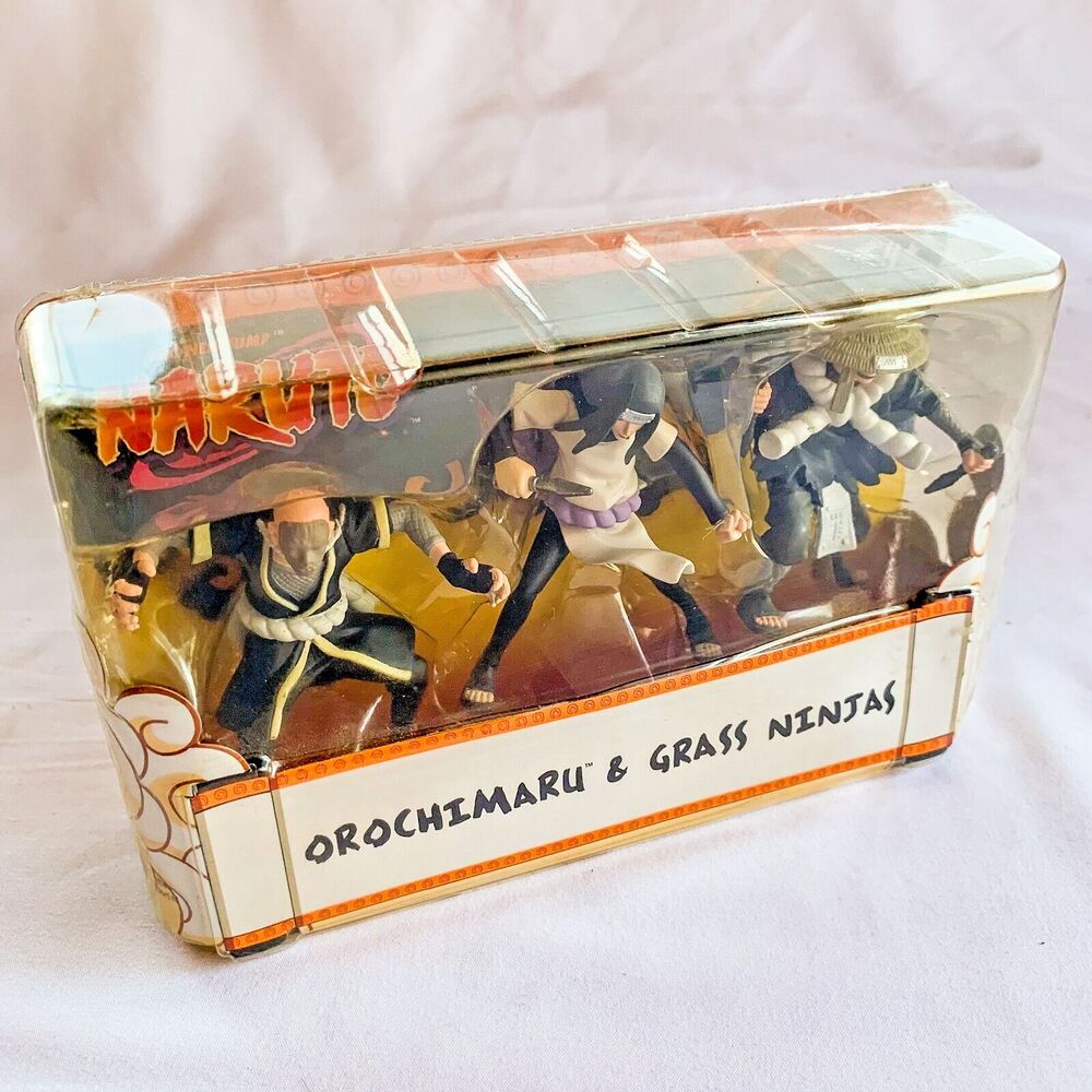 Mattel Naruto Orochimaru & Grass Ninjas Mini Figure Set NEW IN SEALED PACKAGE